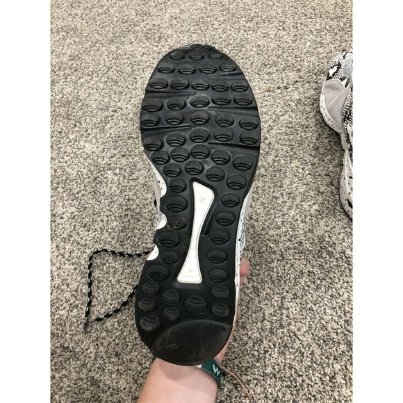 Snake Skin 6.5 Wedge-Sole Sneakers Black Chunky - Picture 6 of 6